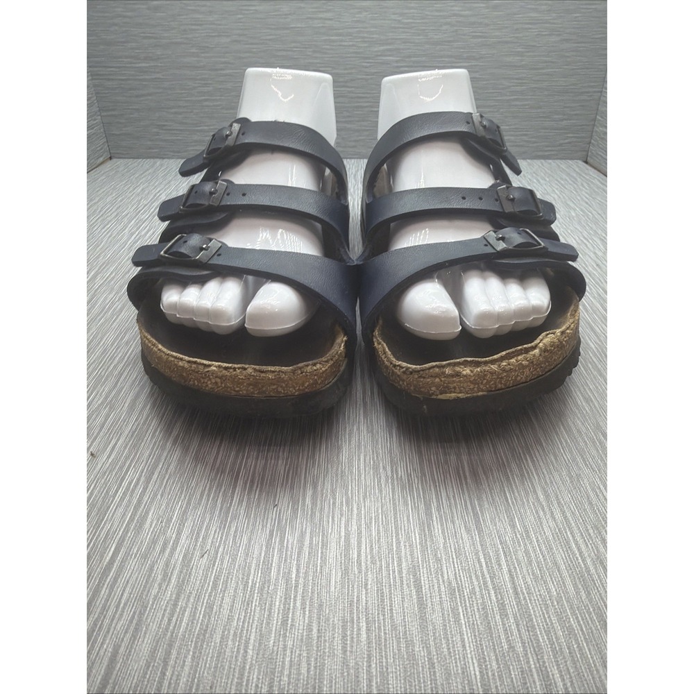 Birkenstock Granada Sandals Women's US 9 EU 40 Navy Blue Multi Strap